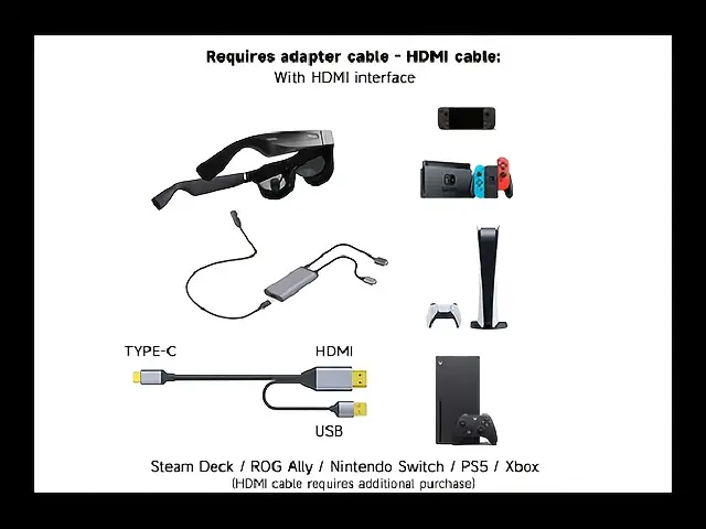 圣诞超级优惠：t1 ar 智慧眼镜配   - 150 吋微型 oled 虚拟显示器，适合近视，手提式 1080p 高清，支援 wi-fi，适用于 iphone、适用于  、适用于   switch、  - 包括 4 个彩色镜片和手提包 详情 12