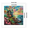 Lighthouse By Sea-11CT Stamped Cross Stitch 55*55cm/21.65*21.65in tapestrymarket