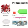 (US Only)2D Flat Print Flower Cardinal DIY Double-Sided Desktop Diamond Art Kits