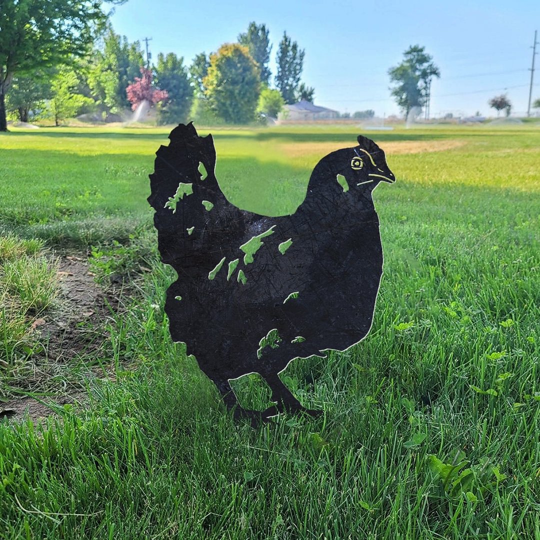 Chicken Metal Silhouette