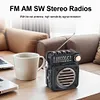 Portable Radio Wireless BT Music Player FM AM SW Stereo Radio for Indoor Outdoor