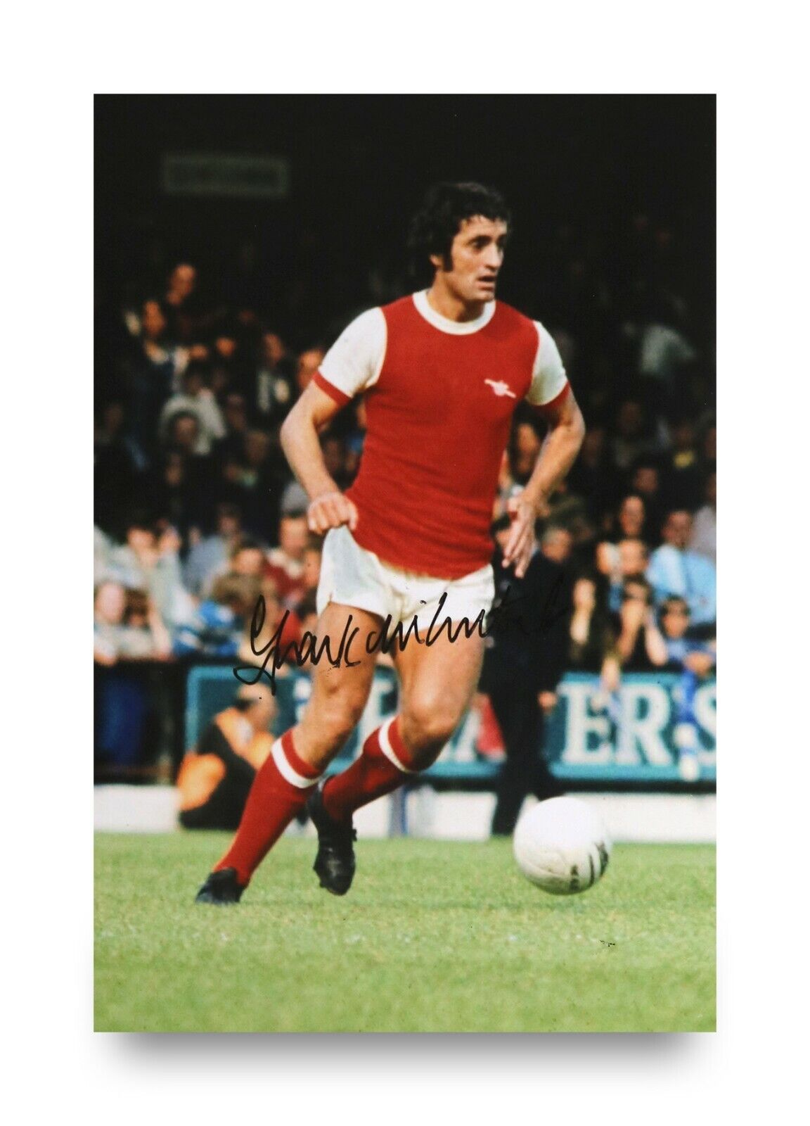 Frank McLintock Signed 6x4 Photo Poster painting Arsenal Gunners Scotland Genuine Autograph +COA