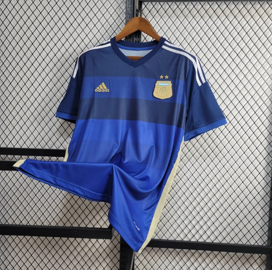 Retro 2014 Argentina Home Football T-Shirt Thai Quality
