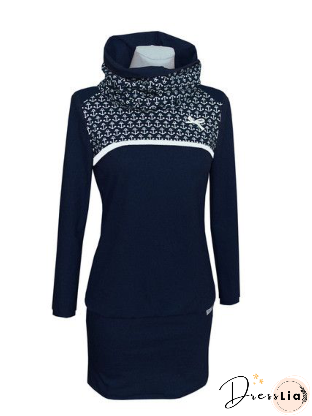 Plus size Long Sleeve Casual Knitting Dress
