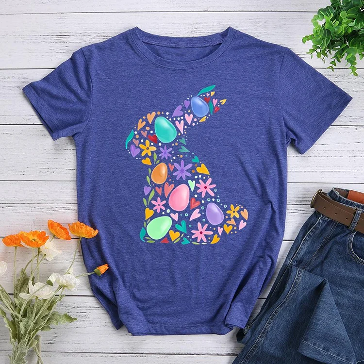 Happy Easter Round Neck T-shirt-0025123