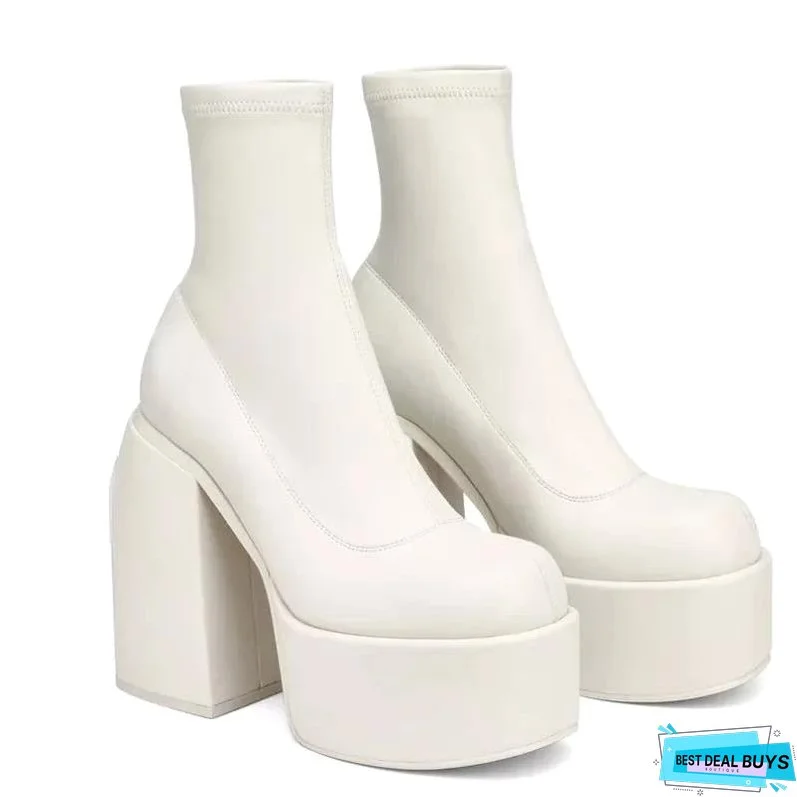 Sofia Tassou Platform Boots