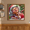 Grandma Santa-11CT Stamped Cross Stitch 40*40cm/15.75*15.75in