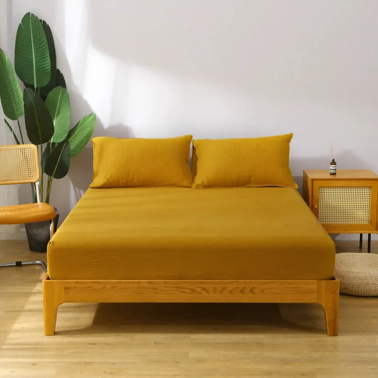 100% French Linen Fitted Sheet Set Linen Time®