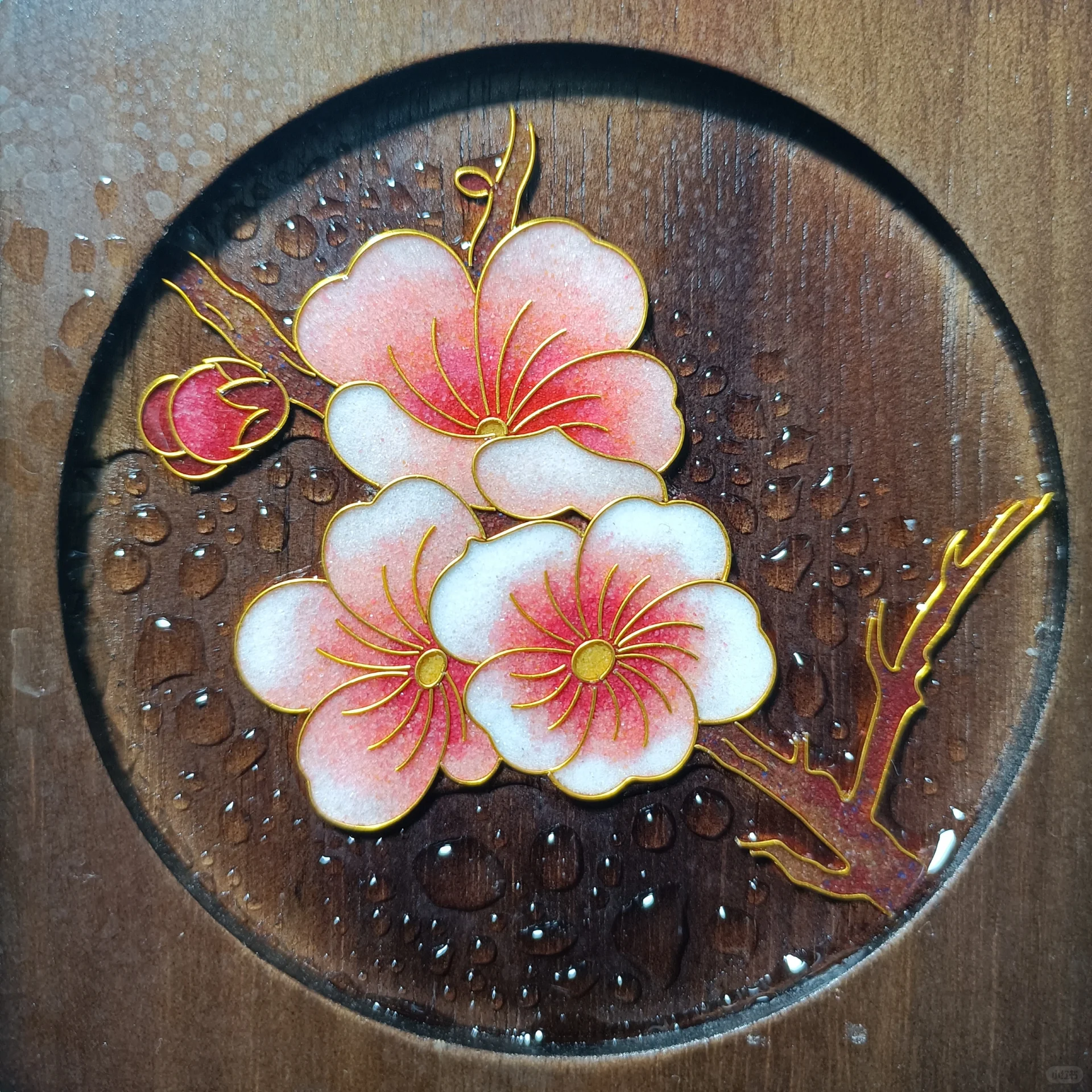 Blooming Flowers Coasters - Cloisonne Painting Art Kits - Cloisonnekit
