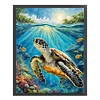 Sea Turtle - 11CT Counted Cross Stitch - 40*50cm - Animal