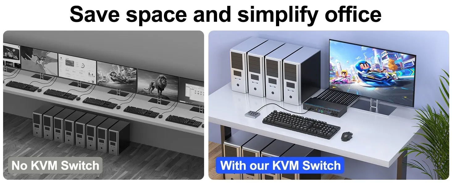 8 computers 1 monitor kvm switch