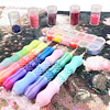 Colored Diamond Gradient Diamond Paint Drills Pen Set with 5 Nibs, DIY Diamond Accessories