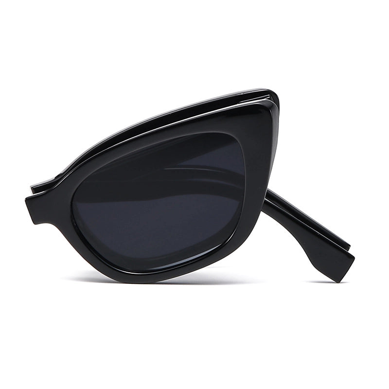 Minimalist Solid Color Leopard Pc Cat Eye Full Frame Women’s Sunglasses