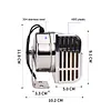 12V Stainless Steel Ships Horn with Base Bracket Marine Snail Electric Horns Waterproof Super Loud Car Horns for Speedboat Sailboats Yachts Car