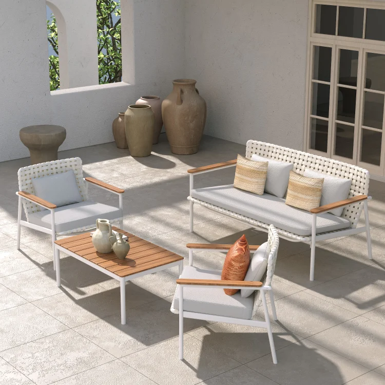 GRAND PATIO Kennae Wicker Patio Furniture Set with Cushions
