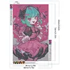 >SALE<5D DIY Full Round Drill Diamond Painting Green Haired Girl Kit Home Decor40x60cm