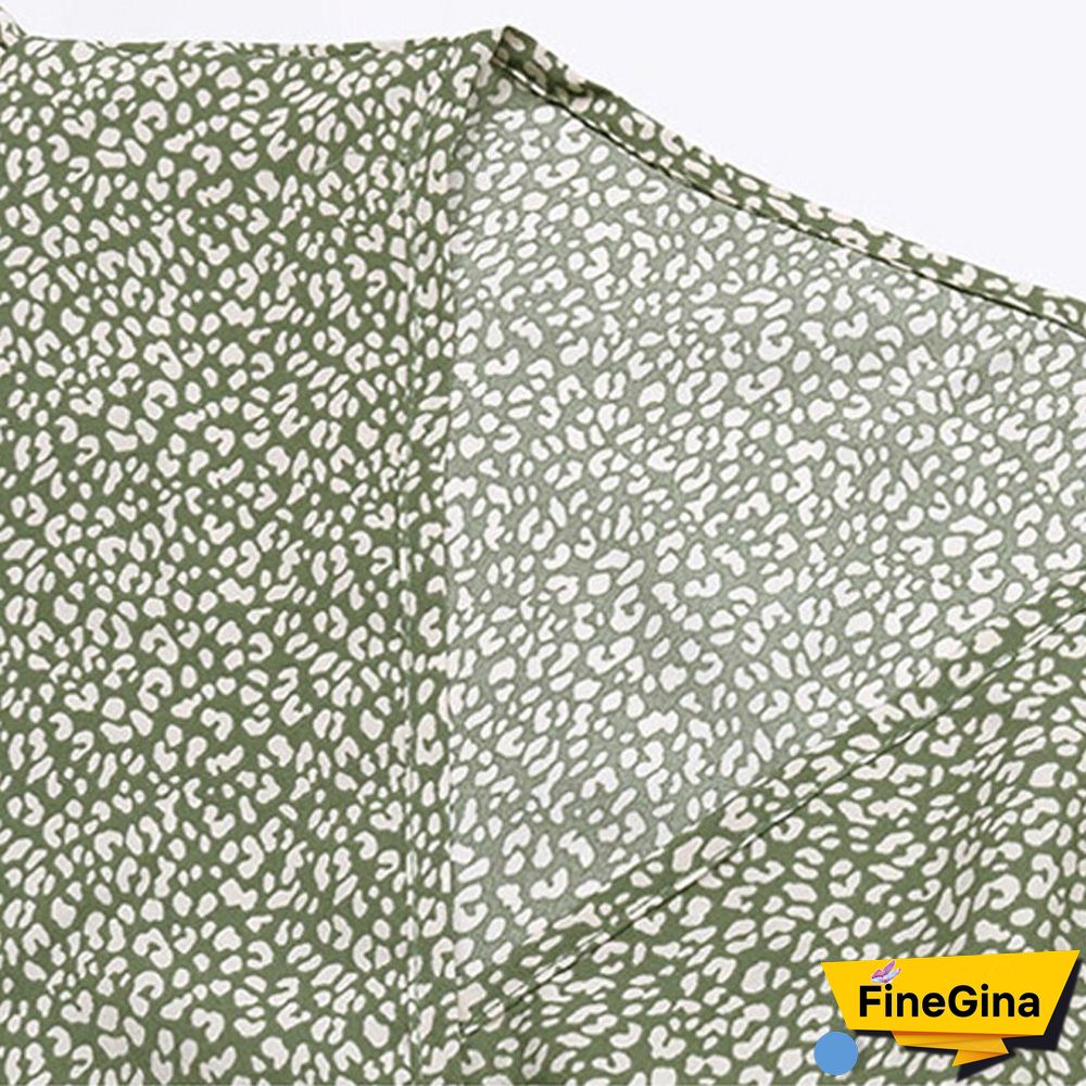 Chic Print Chiffon Pleated Dress For Women Summer V-neck High Waist Slim A-line Knee-lenghth Dress Female Casual Belt Dress New