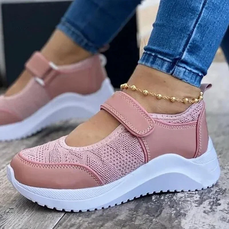 Summer Women Casual Shoes Sneakers Women Shoes 2021 Breathable Mesh Platform Women Vulcanize Shoes Blwbyl Chaussure Femme