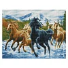 Horse-11CT Stamped Cross Stitch Kit(50*40cm)