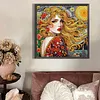 Elegant Beauty-Partial Special Shaped Diamond Painting 30*30CM