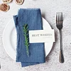 42 x 42cm Gentle Wedding Event Resturant Raw Edge Napkins