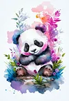 Watercolor Panda-Paint By Numbers Acrylic Painting 40*50CM(Watercolor)