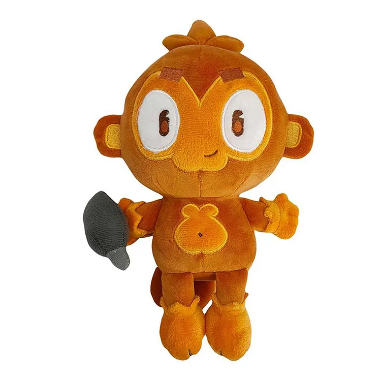 Bloons TD 6 Dart Monkey Brown Cosplay Plush Toys Cartoon Soft Stuffed Dolls Mascot Birthday Xmas Gift