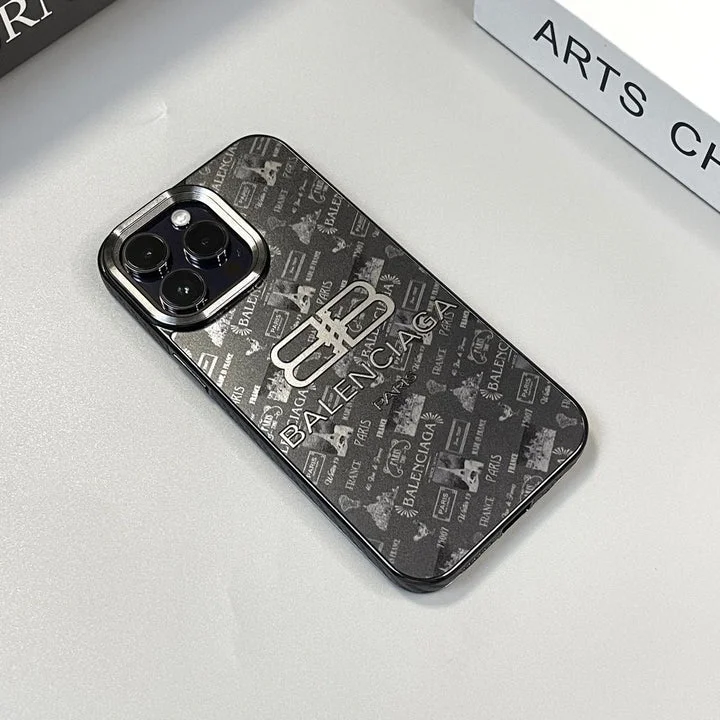 Galwanicznie matowe etui na telefon iPhone Balenciaga