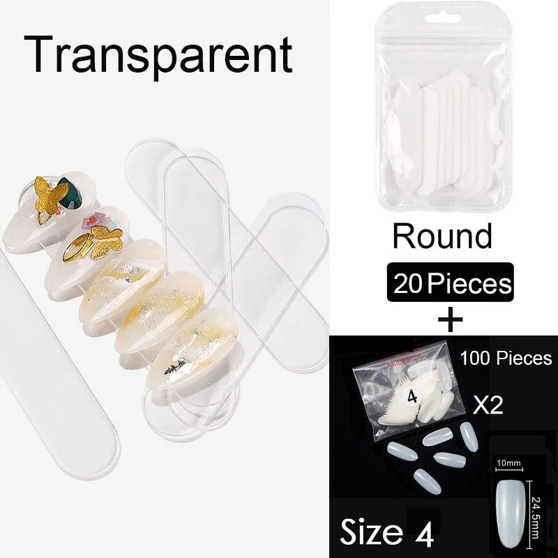 250 PCS Same Size Fake Nails Oval Shape False Nail Tips For Drawing Nail Design Acrylic Full Nails Art Size 0 1 2 3 4 Available-Nail Inspo