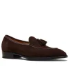 Classic Men's Suede Tassel Loafers - Leather Sole
