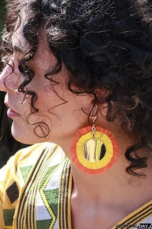 Sun Tassels Earring