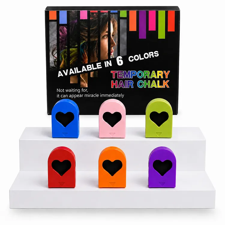 🌈 Instant Hair Color Magic &ndash; Washable Temporary Hair Chalk Set ✨