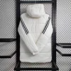 2024 Belgium White Soccer Long Cotton jacket 1:1 Thai Quality