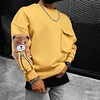Teddy Bear Oversized Men's Sweatshirt by Inlyline