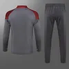 2023/2024 Manchester City Half-Pull Training Suit Grey Football Shirt 1:1 Thai Quality Set