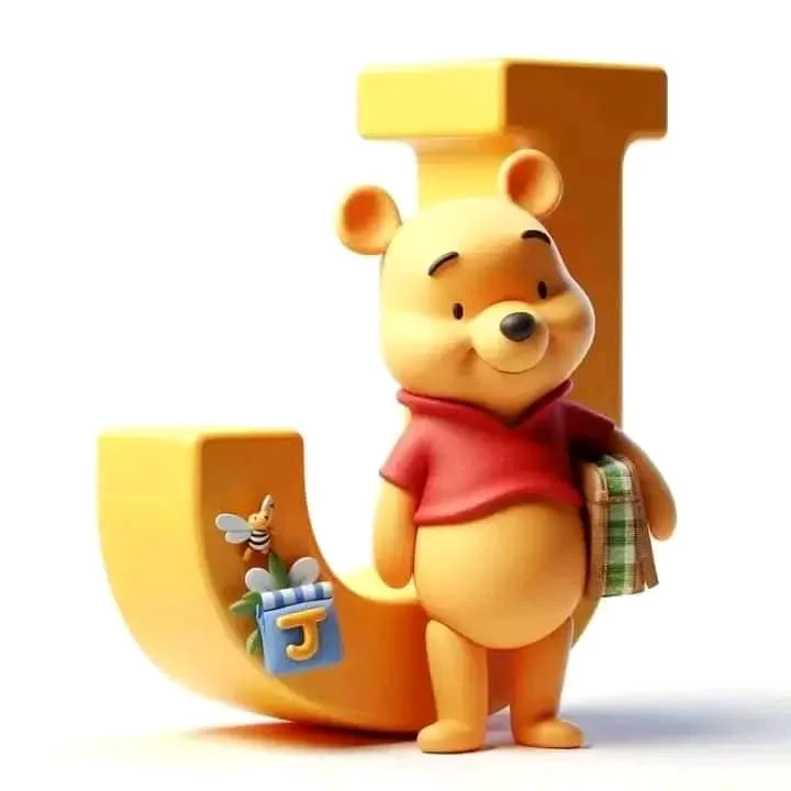 Diamond Painting - Full Round Drill - Pooh&Alphabet(Canvas|40*40cm)