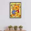 Winnie Pooh Glass Painting-Paint by Numbers Acrylic Painting 30*40CM