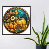 Diamond Painting -DIY Round Drill Stained Glass Pumpkin