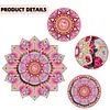 &Eacute;tiquette acrylique DIY double couche &agrave; double couche en diamant &agrave; roulettes en diamant magn&eacute;tois, mandalas roses, aimants &agrave; peinture en diamant, autocollants DIY r&eacute;frig&eacute;rateur, autocollants en cristal pour adultes, d&eacute;corations int&eacute;rieures d&eacute;butantes