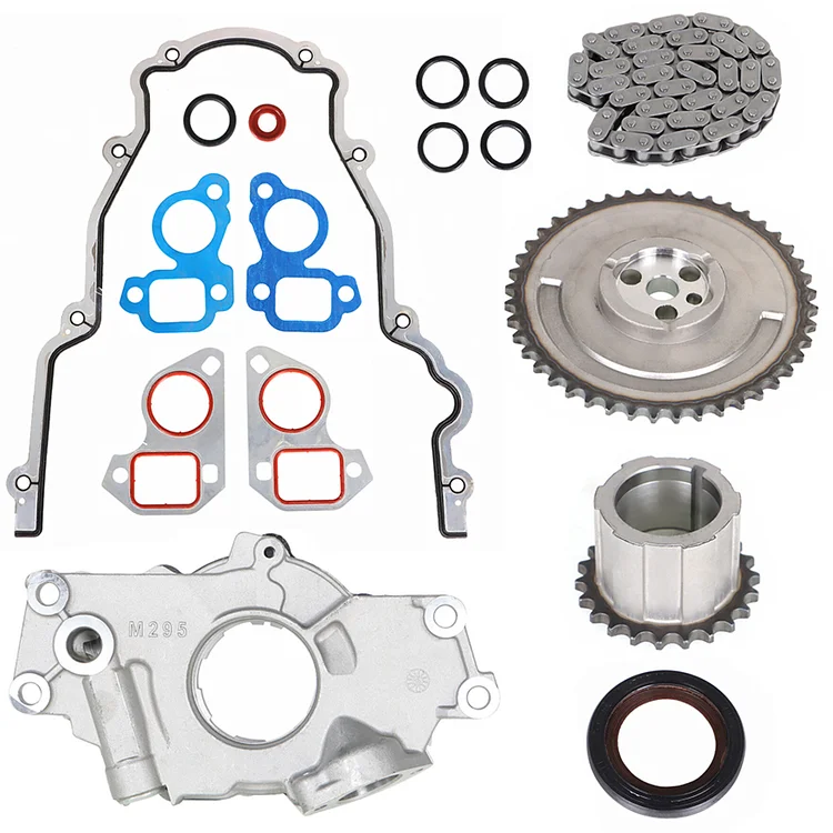 Silscvtt M295 Oil Pump&Timing Chain Kit 12586665 12639249 12556582 Replacement for Chevy GM 4.8L 5.3L 6.0L LS1 LS2 LS3