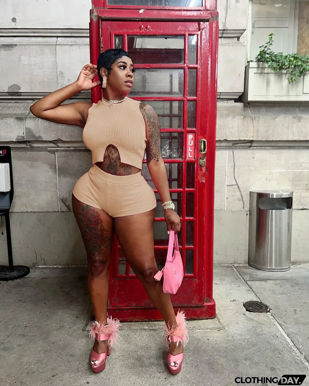 Solid Sleeveless Two Piece Shorts Sets