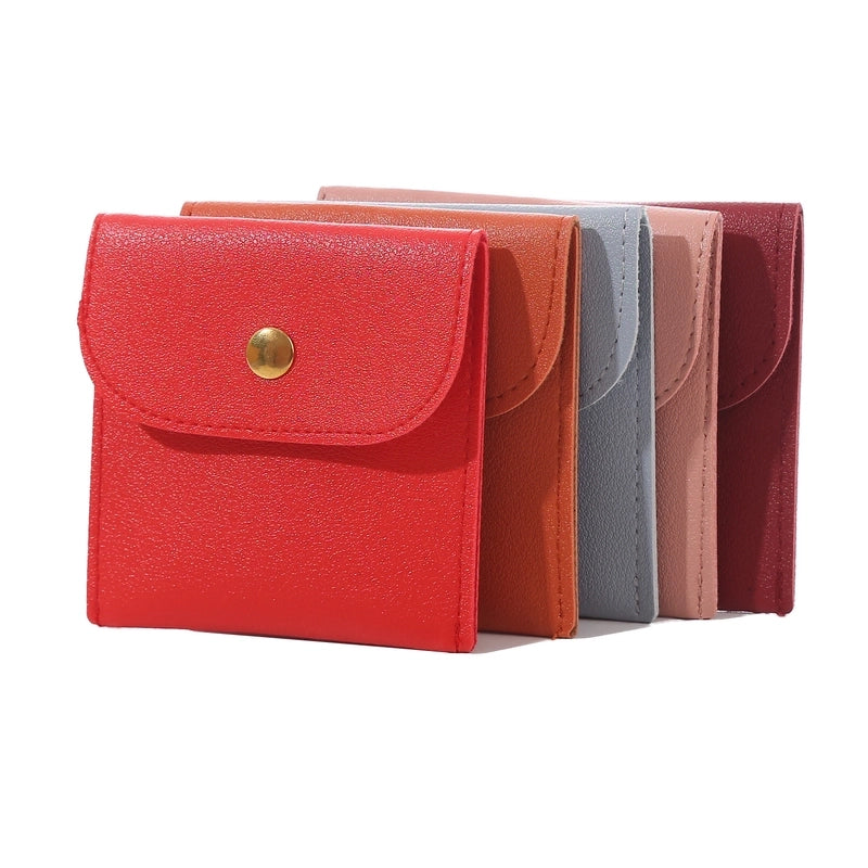 1 Piece Pu Leather Minimalist Daily Solid Color Jewelry Packaging Bags