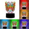 Butterfly DIY Diamond Painting LED Light Lamp Home Decor Craft Kit