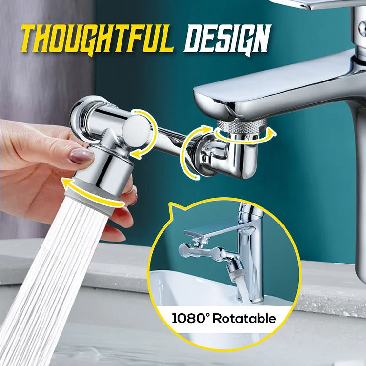 1080° Large-Angle Rotating Splash Filter Faucet