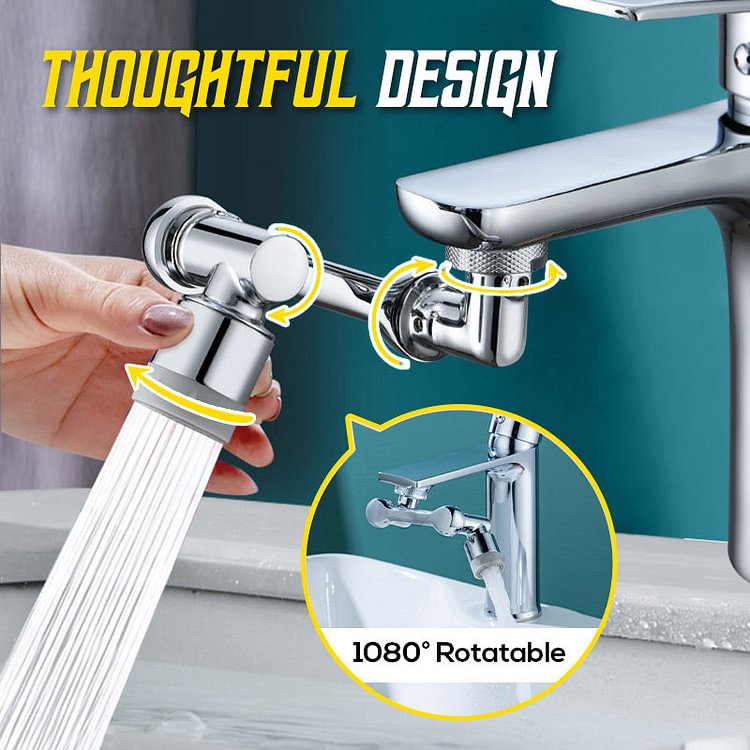 1080° Large-Angle Rotating Splash Filter Faucet