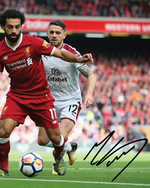 Mohamed Salah - Liverpool Autograph Signed Photo Poster painting Print