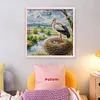 Happy Crane-14CT Stamped Cross Stitch 34*34cm/13.39*13.39in tapestrymarket