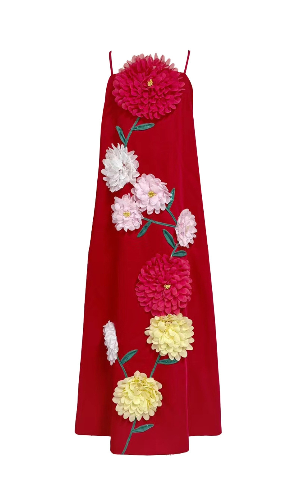 Erica Strappy Flower Maxi Dress Flowering Girl