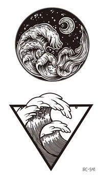 Small Sexy Lips Leaf Black Cartoon Temporary Tattoo Cute Star Tattoo Sticker Love Women Body Finger Art Waterproof Tatoo