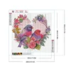 Diamond Painting -DIY Round Drill Love Sparrow（40x40cm）